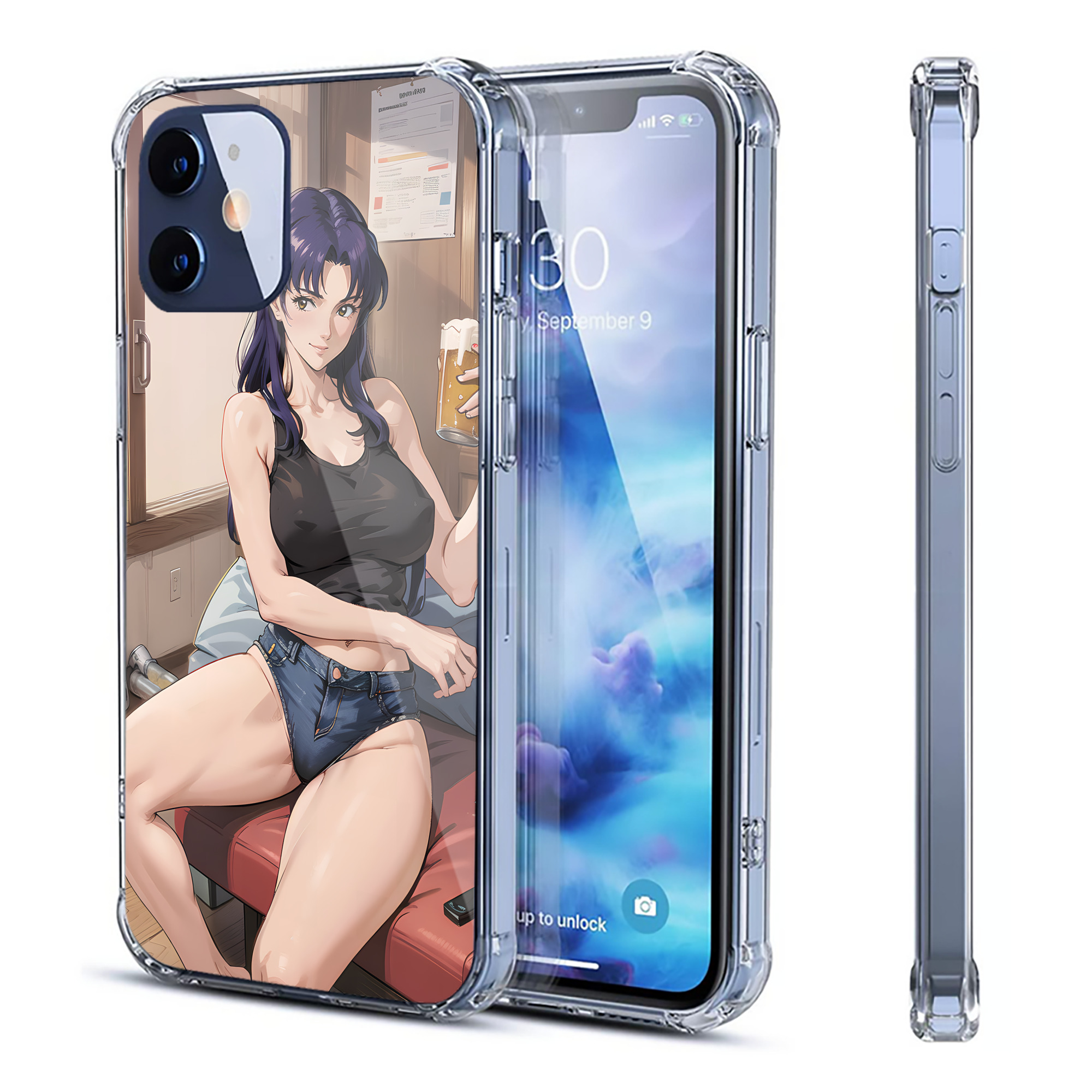 （画像用） EVA 新世紀エヴァンゲリオン 【iPhone 12シリーズ対応】透明スマホケース（クリアソフトケース）